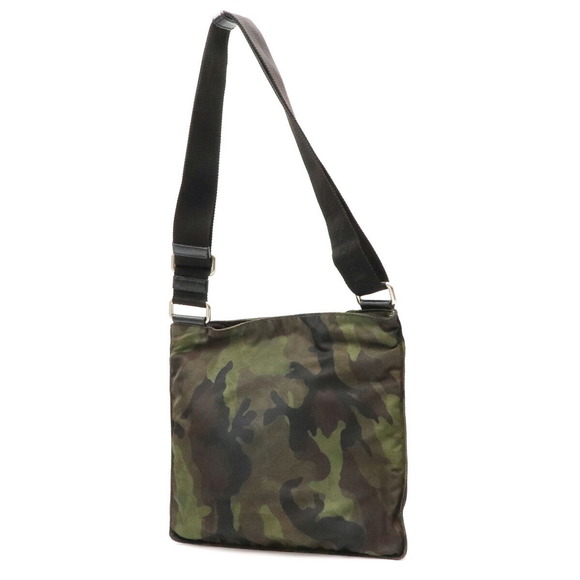 Prada Green Shoulder Multicolor Nylon Camouflage Bag - Picture 1 of 9
